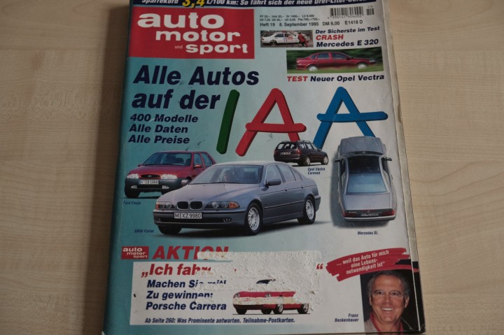 Deckblatt Auto Motor und Sport (19/1995)